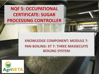 The 3-Massecuite Boiling System in Sugar Processing