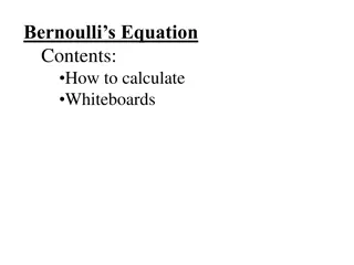 Bernoulli's Equation in Fluid Mechanics