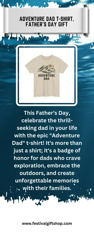 Adventure Dad T-Shirt, Father's Day Gift
