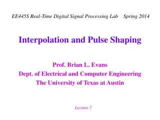 Interpolation and Pulse Shaping in Real-Time Digital Signal Processing