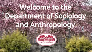 Anthropology and Sociology at Our Department