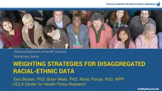 Weighting Strategies for Disaggregated Racial-Ethnic Data