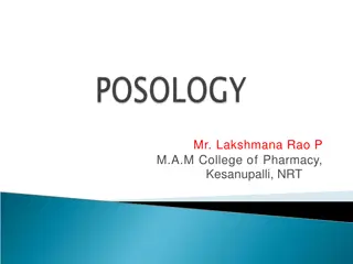 Posology in Pharmacology: Factors Affecting Drug Dosage