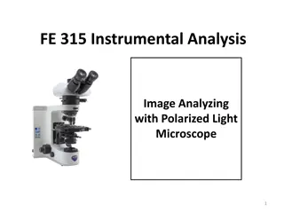 Polarized Light Microscopy in Instrumental Analysis