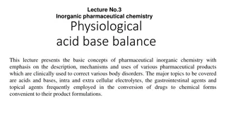 Physiological Acid-Base Balance in Pharmaceutical Inorganic Chemistry