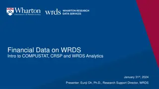 Financial Data on WRDS Platform