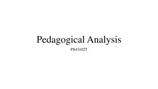Pedagogical Analysis