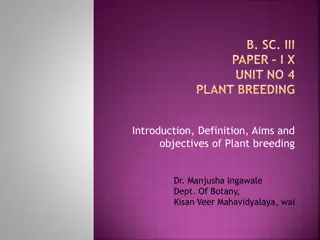Understanding the Importance and Objectives of Plant Breeding