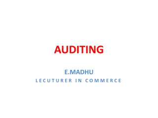 Auditing in Commerce: Key Concepts and Objectives