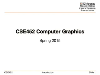 The World of Computer Graphics in CSE452