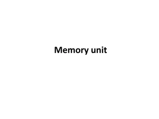 Memory Units in Computing