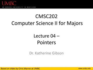 Pointers and Functions in C++ Lecture