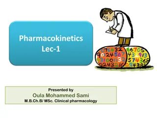 Pharmacokinetics in Clinical Pharmacology