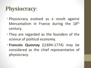 Physiocracy: The Economic Philosophy of Francois Quesnay