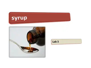 Syrups: Types, Formulations, and Storage Considerations