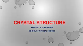 Crystal Structures and Types of Solids in Materials Science