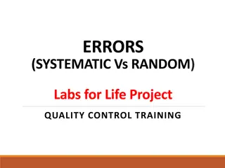 Errors in Quality Control Training