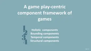 Holistic Components in Game Design Frameworks