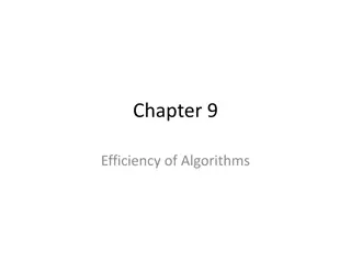 Efficiency of Algorithms and Approximations