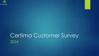Certima Customer Survey 2024 Insights