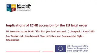 Implications of ECHR Accession for EU Legal Order: Prof. Tobias Lock's Insights