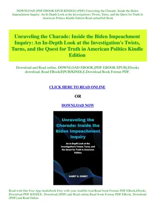 [PDF] Unraveling the Charade Inside the Biden Impeachment Inquiry An In-Depth Look at the Investig