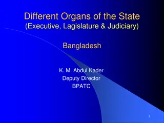 The Different Organs of the State in Bangladesh