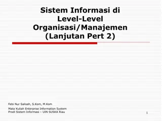 Information Systems in Organizational Management