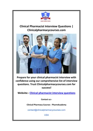 Pharmacist Osce Training | Clinicalpharmacycourses.com