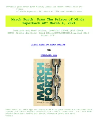 Ebook PDF  March Forth From The Prison of Minds     Paperback Ã¢Â€Â“ March 4  2024 Read Book