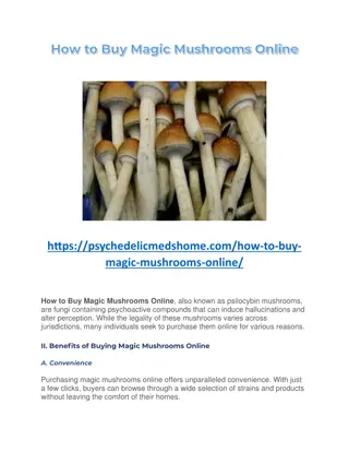 How to Buy Magic Mushrooms Online