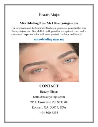 Microblading Near Me  Beautyninjas