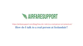 How do I talk to a real person at Icelandair?