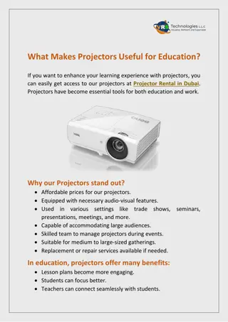 What Makes Projectors Useful for Education?