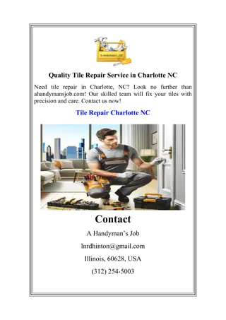 Quality Tile Repair Service in Charlotte NC