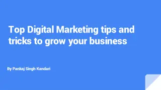 Top Digital Marketing tips and tricks to grow your business