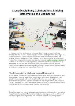 Cross-Disciplinary Collaboration: Bridging Mathematics and engineering colleges