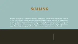 Measurement Scales and Scaling Techniques