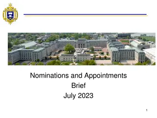 Nominations and Appointments Process for Naval Academy Applications