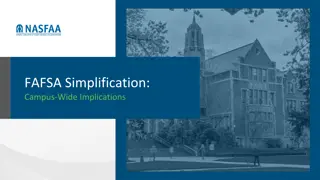 FAFSA Simplification: Campus-wide Impact