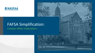 Understanding FAFSA Simplification: Campus-wide Impact