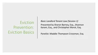 Landlord-Tenant Law: Eviction Basics