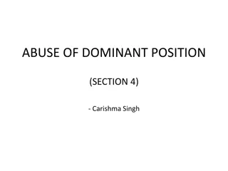 ABUSE OF DOMINANT POSITION