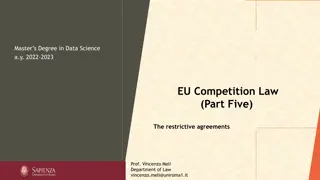 Restrictive Agreements and EU Competition Law