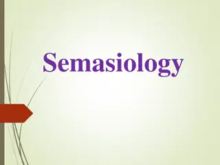 Semasiology: The Study of Meaning in Language