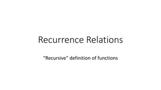 Understanding Recurrence Relations and Applications