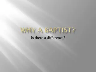 Baptist Beliefs and Practices Explained