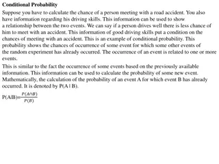 Conditional Probability and Bayes Theorem