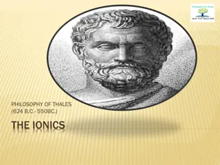 Philosophy of Thales: The Ancient Wisdom of the Ionic School