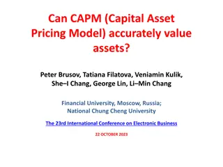 Challenges in Asset Valuation Using CAPM